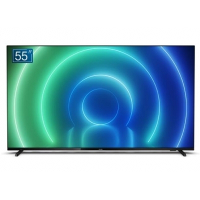 飛利浦（PHILIPS）55英寸酒店機商用電視機全面屏4K網絡智能液晶電視55PUF7176 普通電視設備(電視機)